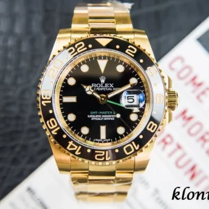Rolex GMT-Master II 40mm Black Dial Swiss Automatic Metal Bracelet 1:1 Clone Watch