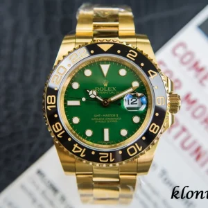 Rolex GMT-Master II 40mm Green Dial Swiss Automatic Metal Bracelet 1:1 Clone Watch
