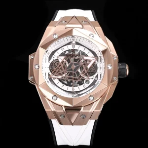 Hublot Big Bang 45mm White Dial Swiss Automatic Kautschukarmband 1:1 Clone Watch