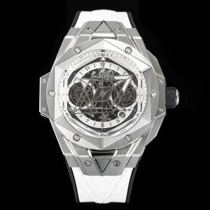 Hublot Big Bang 45mm White Skeleton Swiss Automatic Kautschukarmband 1:1 Clone Watch