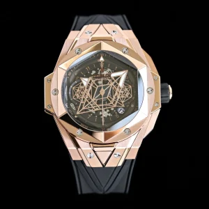 Hublot Big Bang Sang Bleu II 45mm Schwarz Automatik Kautschukarmband 1:1 Clone Watch