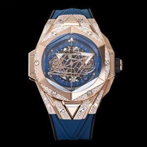 Hublot Big Bang Sang Bleu II 45mm Blau Schweizer Automatikwerk Kautschukarmband 1:1 Clone Watch