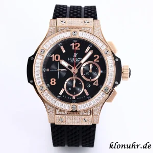 Hublot Big Bang 44mm Black Dial Swiss Automatic Kautschukarmband 1:1 Clone Watch