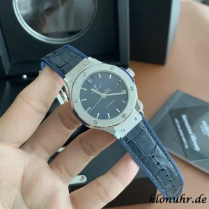 Hublot Classic Fusion 38mm Blue Dial Automatic Leather 1:1 Clone Watch