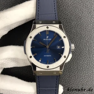 Hublot Classic Fusion 42mm Blue Dial Automatic Leather 1:1 Clone Watch