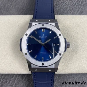 Hublot Classic Fusion 42mm Blue Dial Automatic Leather 1:1 Clone Watch