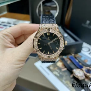 Hublot Classic Fusion 33mm Black Dial Swiss Quartz Leather 1:1 Clone Watch