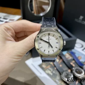 Hublot Classic Fusion 33mm Silver Dial Swiss Quartz Leather 1:1 Clone Watch