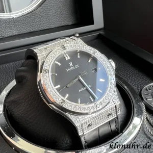 Hublot Classic Fusion 42mm Black Dial Automatic Leather 1:1 Clone Watch