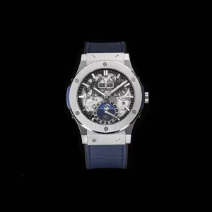 Hublot Classic Fusion 45mm Blaue Zifferblatt Automatik Lederarmband 1:1 Clone Watch