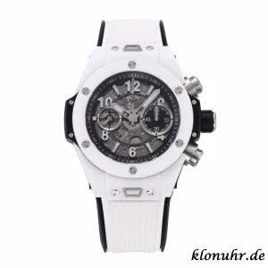Hublot Big Bang 45mm White Skeleton Swiss Automatic Kautschukarmband 1:1 Clone Watch