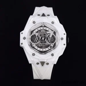 Hublot Big Bang Sang Bleu II 45mm White Swiss Automatic Kautschukarmband 1:1 Clone Watch