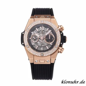Hublot Big Bang 44mm Schwarzes Zifferblatt Automatik Kautschukarmband 1:1 Clone Watch