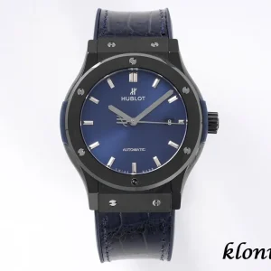 Hublot Classic Fusion 42mm Blue Dial Automatic Leather 1:1 Clone Watch