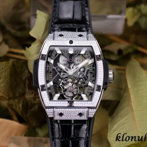 Hublot Masterpiece 45mm White Skeleton Swiss Automatic Leather 1:1 Clone Watch