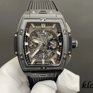 Hublot Spirit of Big Bang 42mm Skelett Grau Automatik Kautschukarmband 1:1 Clone Watch