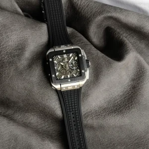 Hublot Square Bang UNICO 42mm Skelett Zifferblatt Automatik Kautschukarmband 1:1 Clone Watch