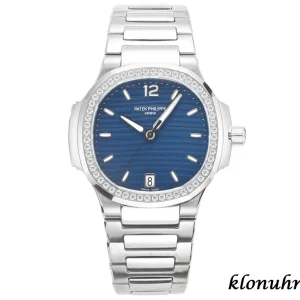 Patek Philippe Nautilus 35mm Blue Dial Automatic Metal Bracelet 1:1 Clone Watch