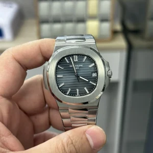 Patek Philippe Nautilus 40mm Blaue Zifferblatt Automatik Metallarmband 1:1 Clone Watch