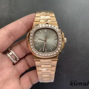 Patek Philippe Nautilus 40mm Olive Green Swiss Automatic Metalarmband 1:1 Clone Watch
