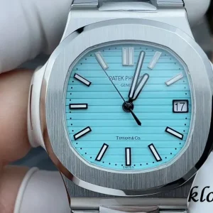 Patek Philippe Nautilus 40mm Türkis Schweizer Automatikwerk Metallarmband 1:1 Clone Watch