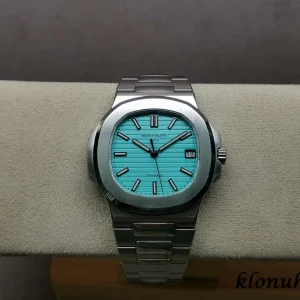 Patek Philippe Nautilus 40mm Türkis Schweizer Automatikwerk Metallarmband 1:1 Clone Watch
