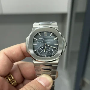 Patek Philippe Nautilus 40mm Blaue Zifferblatt Automatik Metallarmband 1:1 Clone Watch