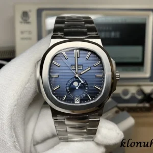 Patek Philippe Nautilus 40mm Blue Dial Automatic Metal Bracelet 1:1 Clone Watch