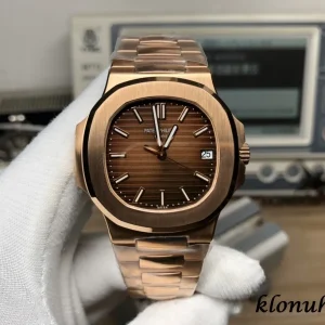 Patek Philippe Nautilus 40mm Braun Automatik Metallarmband 1:1 Clone Watch
