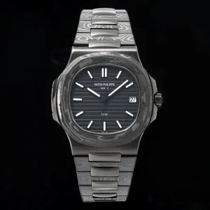 Patek Philippe Nautilus 40mm Black Dial Swiss Automatic Metalarmband 1:1 Clone Watch