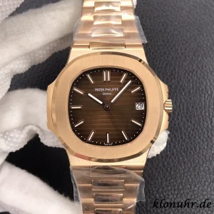 Patek Philippe Nautilus 40mm Braun Automatik Metallarmband 1:1 Clone Watch