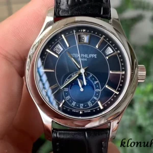 Patek Philippe Grand Complications 42mm Blaue Zifferblatt Automatik Lederarmband 1:1 Clone Watch