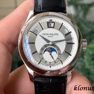 Patek Philippe Grand Complications 42mm White Dial Automatic Leather 1:1 Clone Watch