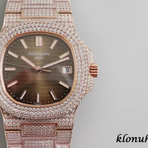 Patek Philippe Nautilus 40mm Braun Schweizer Automatikwerk Metallarmband 1:1 Clone Watch