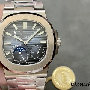 Patek Philippe Nautilus 40mm Grau Automatik Metallarmband 1:1 Clone Watch