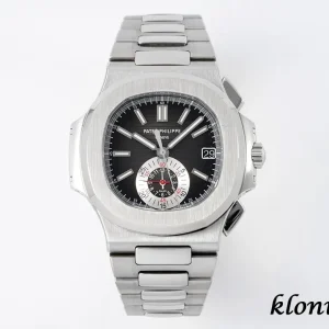 Patek Philippe Nautilus 40.5mm Black Dial Automatic Metal Bracelet 1:1 Clone Watch
