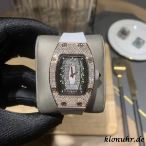 Richard Mille RM007 31MM Schwarzes Zifferblatt Automatik Kautschukarmband 1:1 Clone Watch