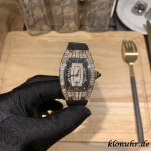 Richard Mille RM007 31MM Schwarzes Zifferblatt Automatik Kautschukarmband 1:1 Clone Watch