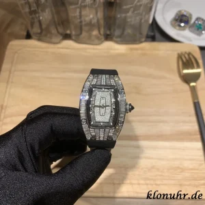 Richard Mille RM007 31MM Diamant Zifferblatt Automatik Kautschukarmband 1:1 Clone Watch