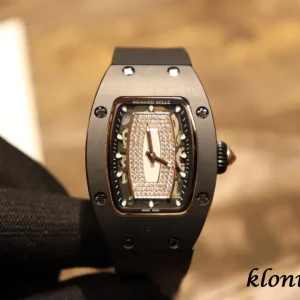 Richard Mille RM 007 31MM Diamant Zifferblatt Schweizer Automatikwerk Kautschukarmband 1:1 Clone Watch