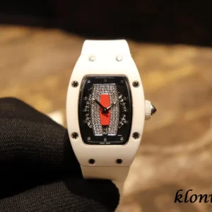 Richard Mille RM 007 45mm Red Zifferblatt Automatik Kautschukarmband 1:1 Clone Watch