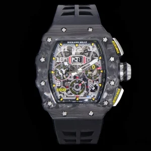 Richard Mille RM011-03 45mm Skeleton Dial Automatic Rubber Band 1:1 Clone Watch