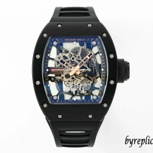 Richard Mille RM035 Americas 42mm Blaue Zifferblatt Automatik Kautschukarmband 1:1 Clone Watch