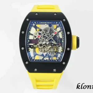 Richard Mille RM035 42mm Blaues Zifferblatt Automatik Kautschukarmband 1:1 Clone Watch