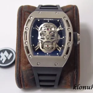 Richard Mille RM052 42.7mm Blaue Zifferblatt Automatik Kautschukarmband 1:1 Clone Watch