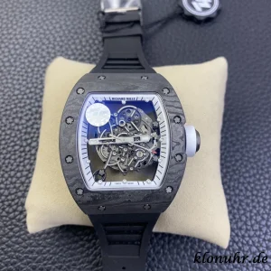 Richard Mille RM055 45mm Blaue Zifferblatt Automatik Kautschukarmband 1:1 Clone Watch