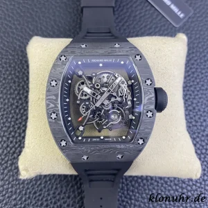 Richard Mille RM055 42mm Grau Automatik Kautschukarmband 1:1 Clone Watch