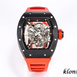 Richard Mille RM 055 49.90x42.70mm Skeleton Dial Swiss Automatic Kautschukarmband 1:1 Clone Watch