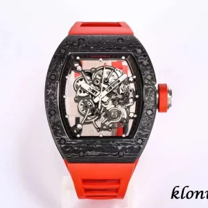 Richard Mille RM055 49.90mm Skeleton Dial Swiss Automatic Kautschukarmband 1:1 Clone Watch