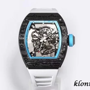 Richard Mille RM055 49.90X42.70mm Skeleton Dial Swiss Automatic Kautschukarmband 1:1 Clone Watch